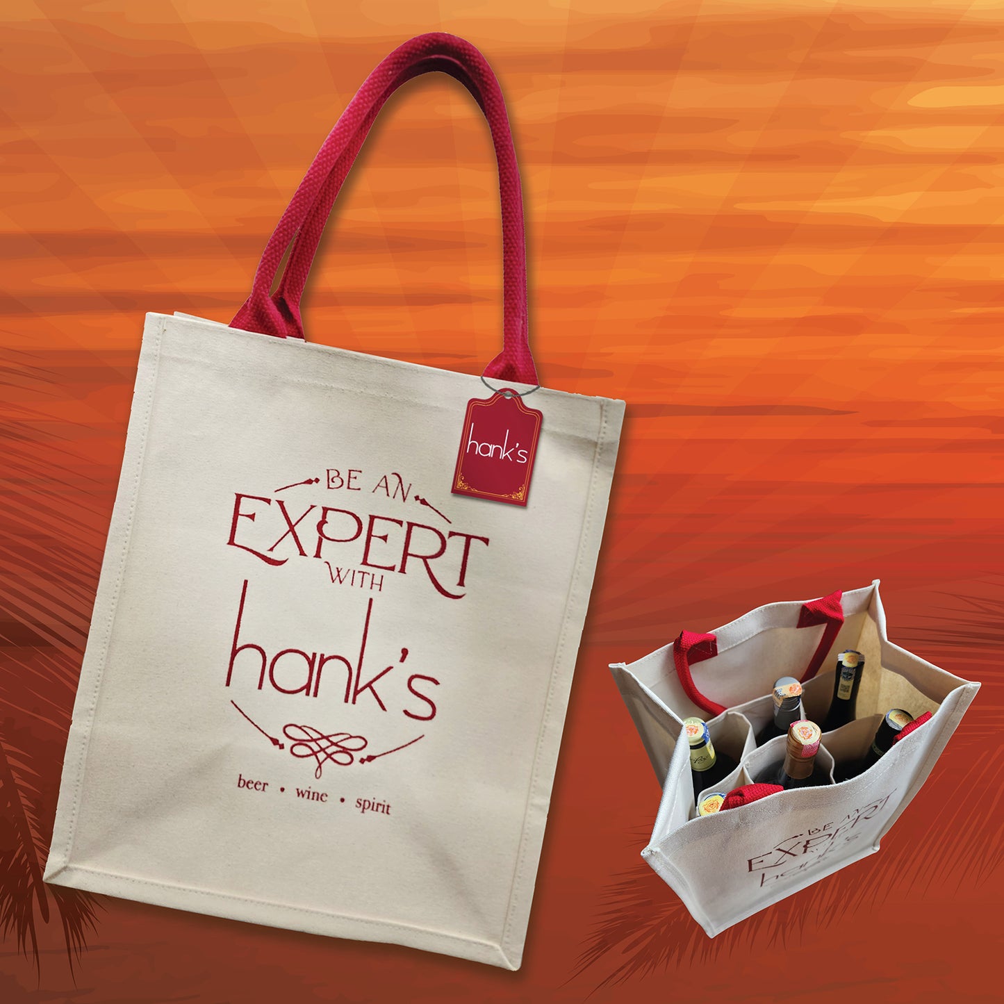 Hank's 6's Wine Bag 1unit