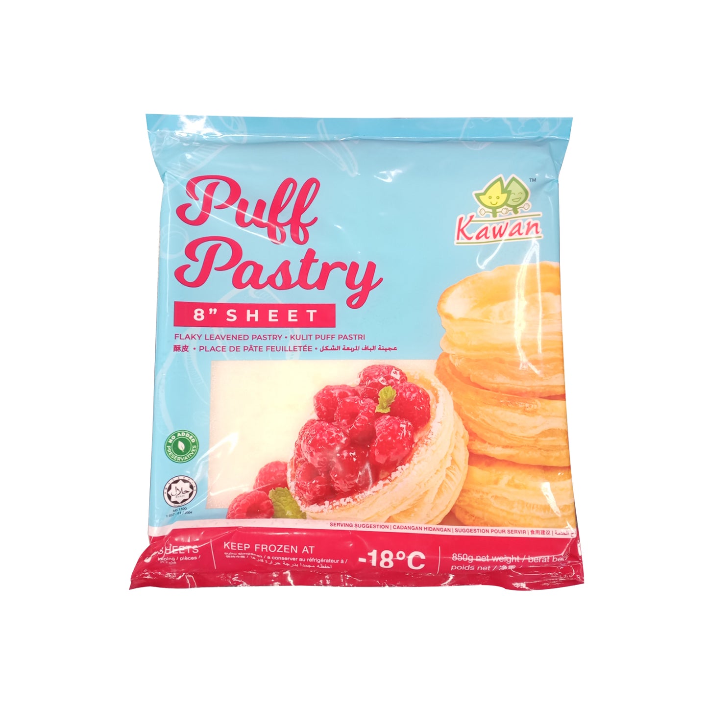 Kawan Puff Pastry Sheet 850g