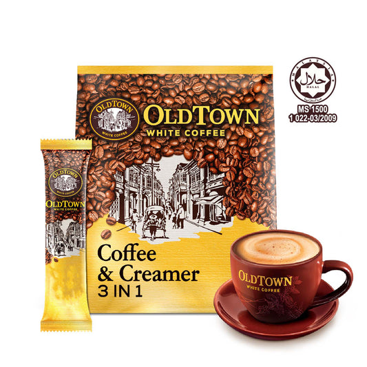 Old Town 2-in-1 Instant White Coffee with Creamer 375g