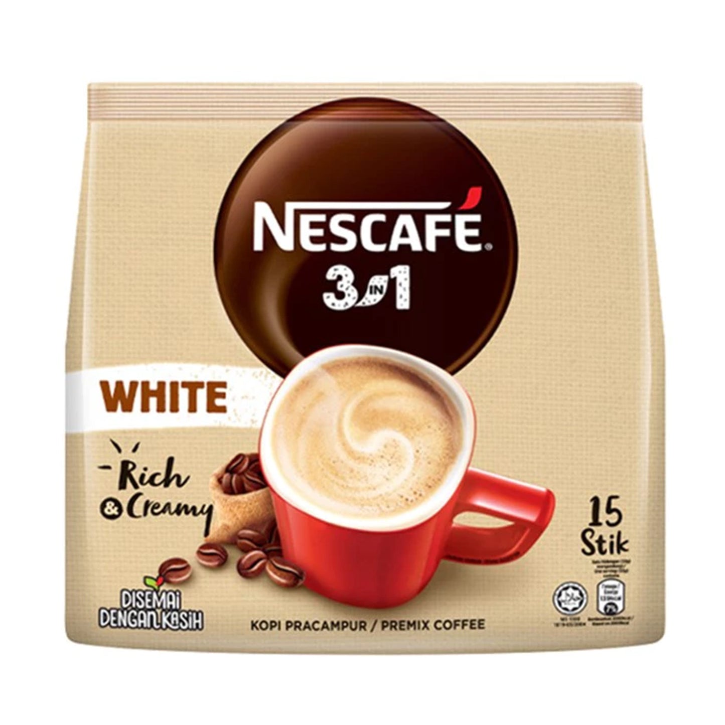 Nescafe Blend & Brew 3 In 1 Instant White Coffee 32g x 15