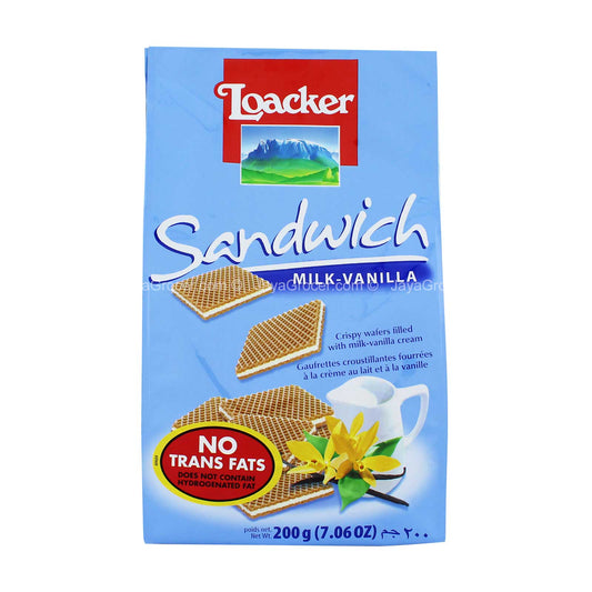 Loacker Quadratini Milk Vanilla Sandwich Waffer 200g