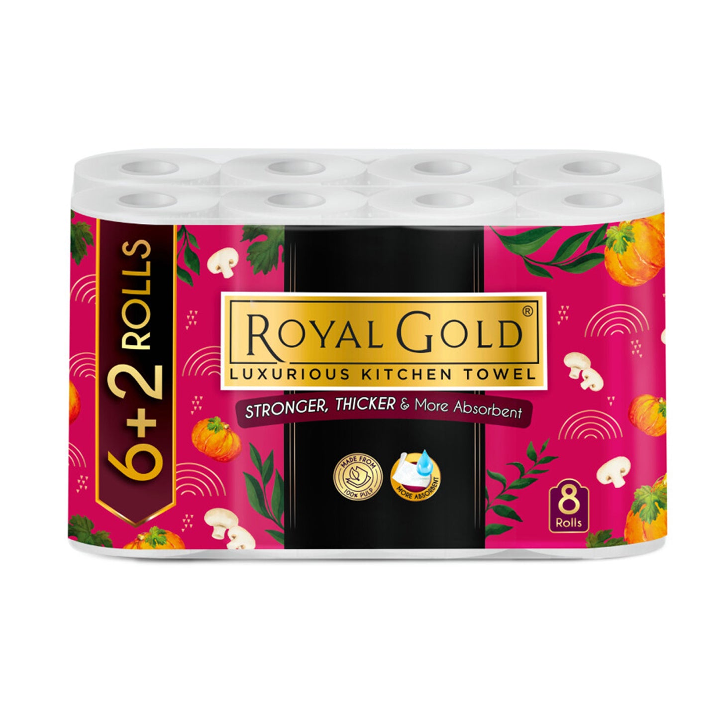 Royal Gold Luxurious Kitchen Towel 50pcs x 8