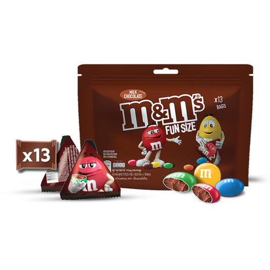 M&Ms Funsize Plain Chocolate Candies 175.5g