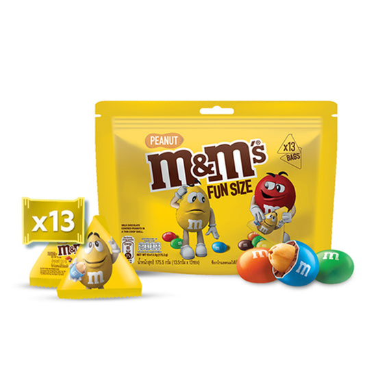 M&Ms Funsize Peanut Chocolate Candies 175.5g