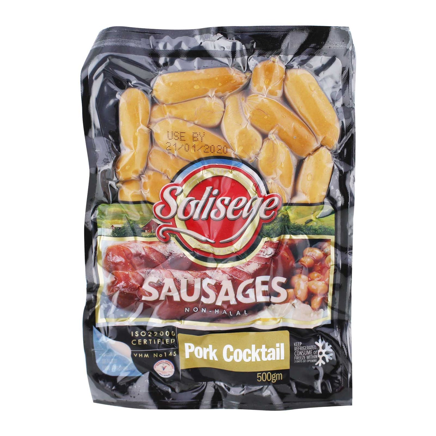 [NON-HALAL] Solisege Pork Cocktail Sausages 500g