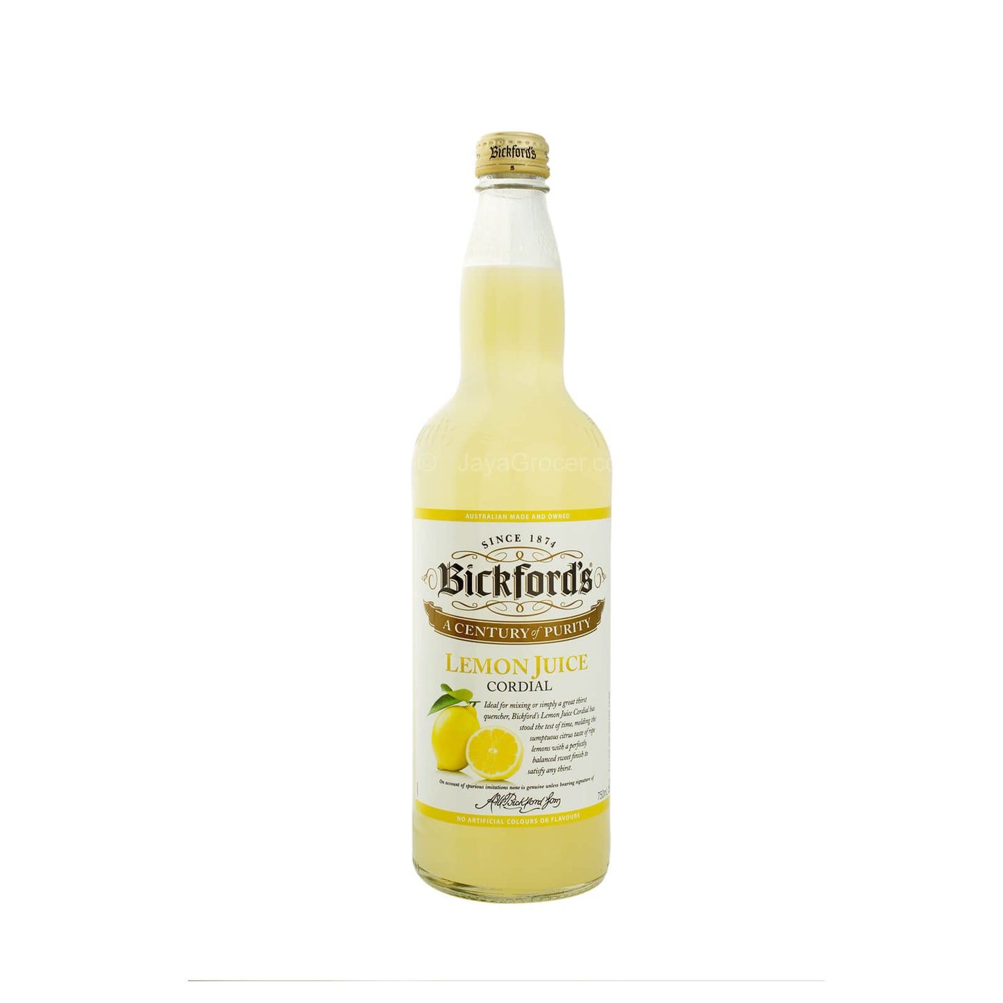 Bickfords Lemon Juice Cordial 750ml