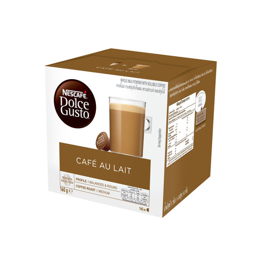 Nescafe Dolce Gusto Cafe Au Lait Coffee Capsules 160g