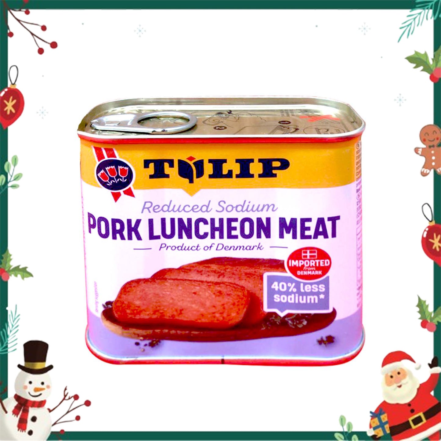 [NON-HALAL] Tulip Premium Pork Luncheon Meat Less Sodium 340g