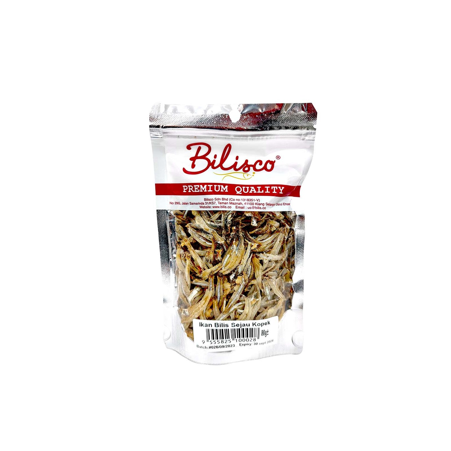 Bilisco Ikan Bilis Sejau (Peeled) 80g