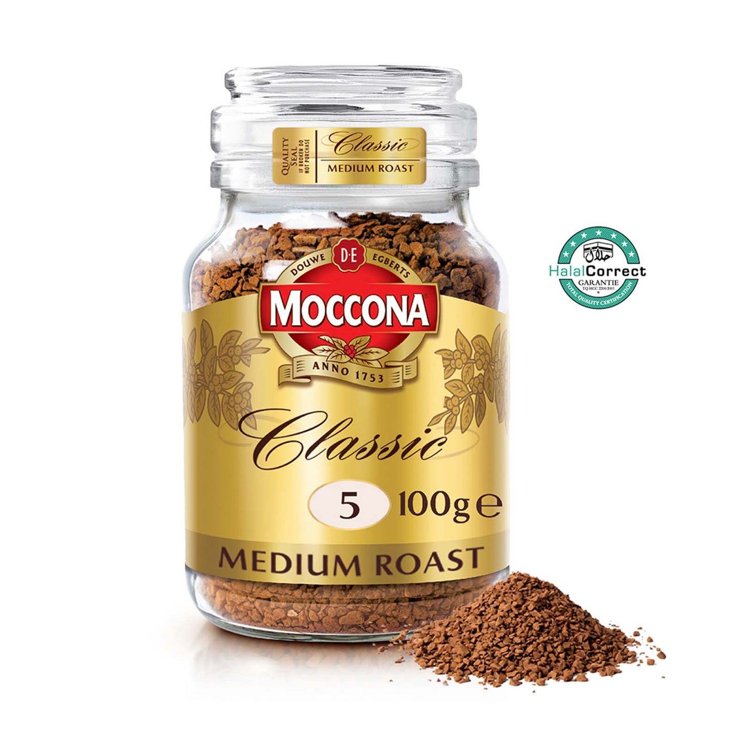 Moccona Classic Medium Roast 5 Coffee 100g