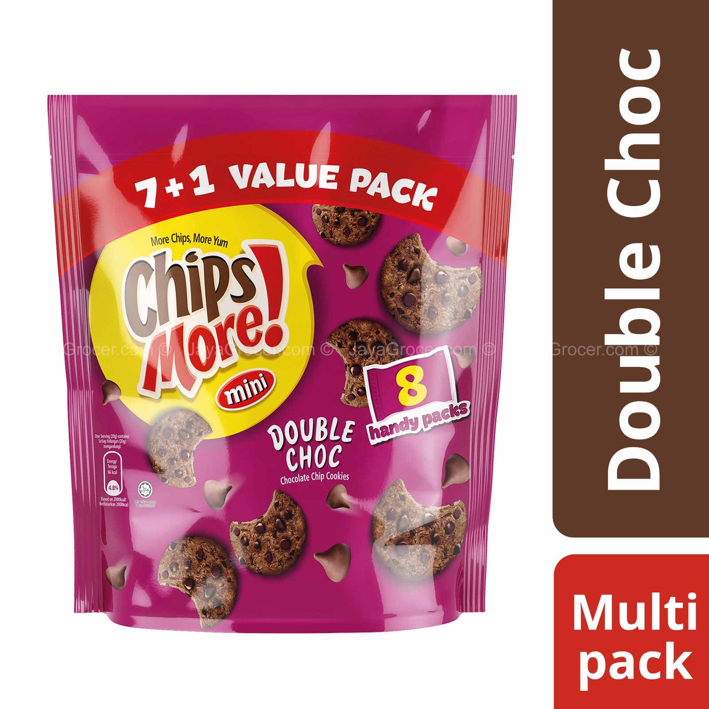 Chipsmore Double Chocolate Handy Multipack 24g x 8