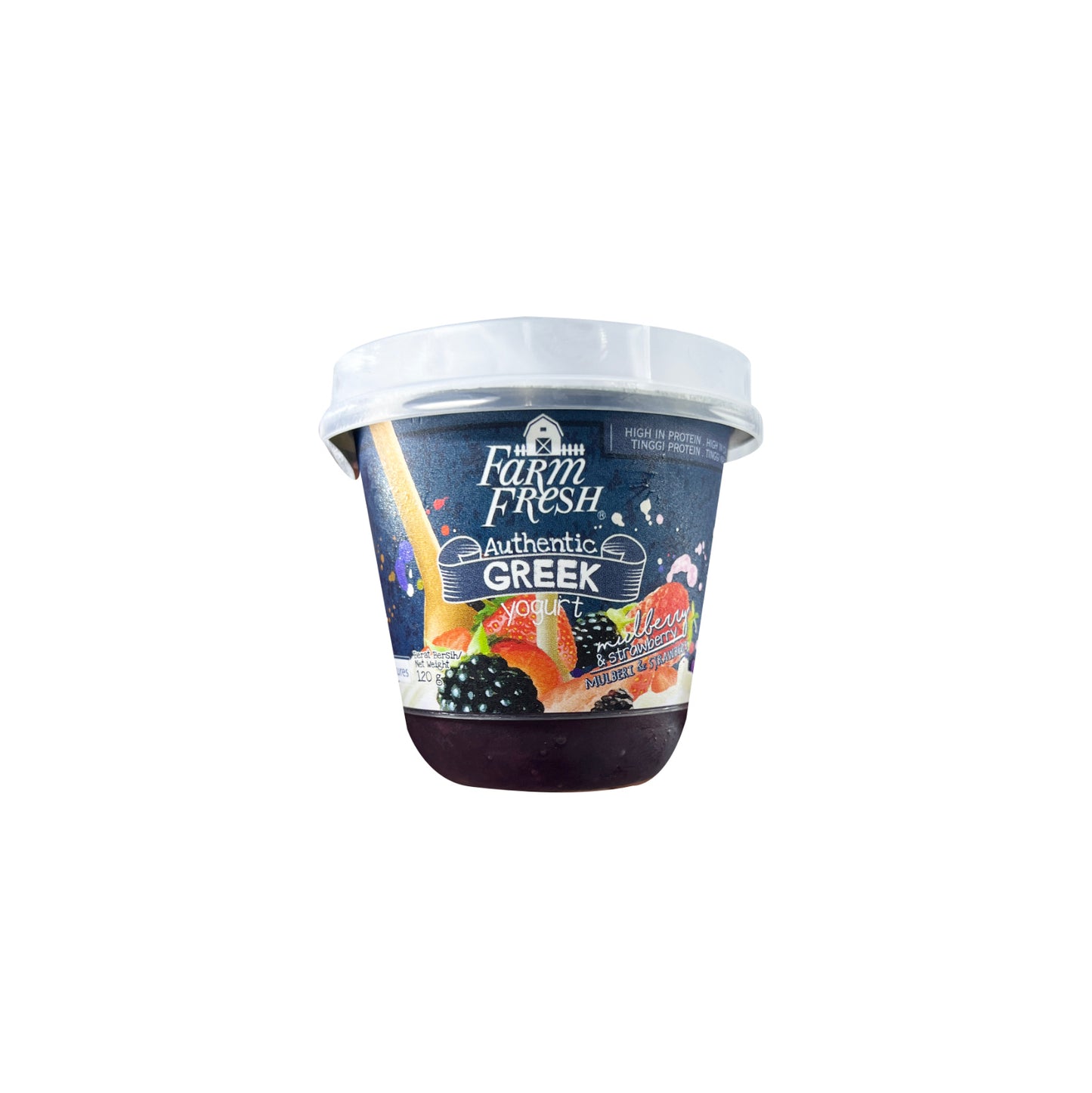 Farm Fresh Greek Mulberries and Strawberry Yogurt 120g