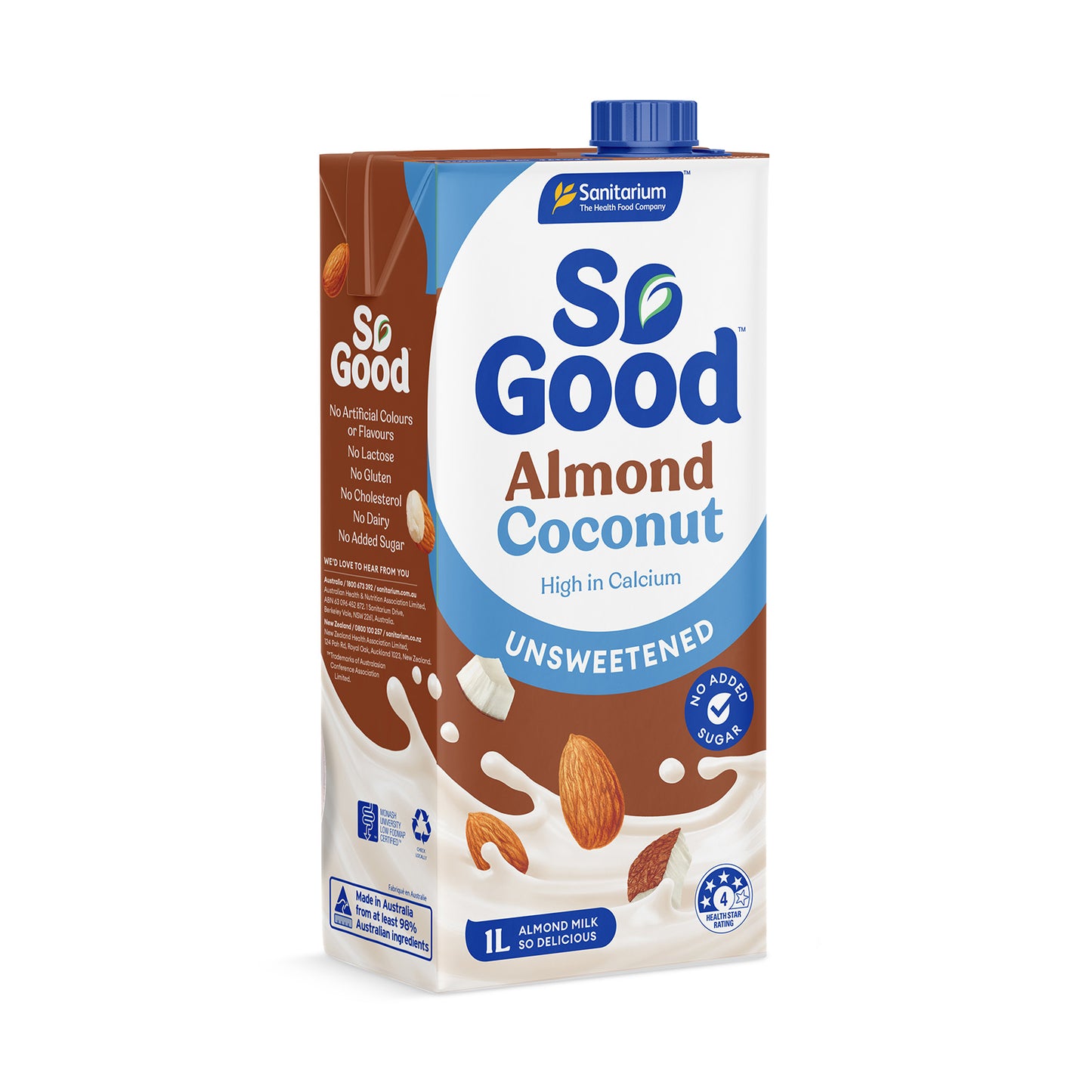 Sanitarium Unsweetened Almond Coconut Milk 1L