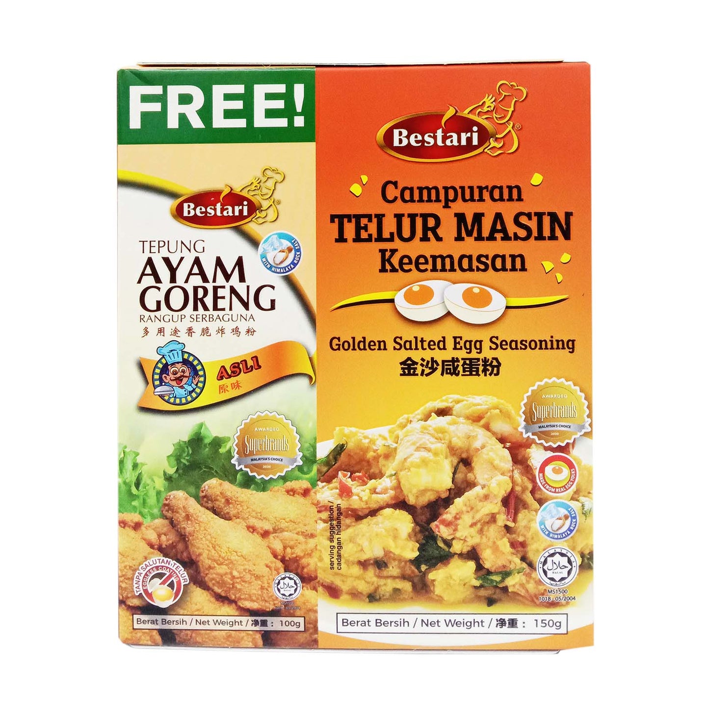 Bestari Golden Salted Egg Seasoning Powder 150g